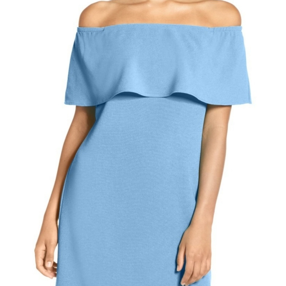 Charles Henry Off Shoulder Dress